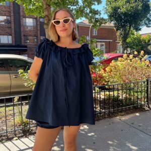 Navy blue Kri co-ord set